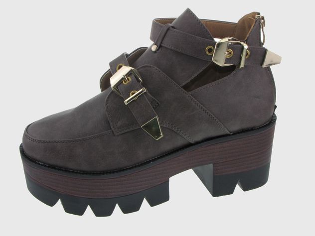 Botin Verano Gris Vía franca Mujer-1