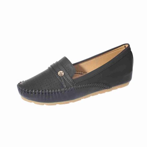 Mocasín Confort Negro Vía Franca Mujer-0