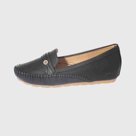 Mocasín Confort Negro Vía Franca Mujer-1