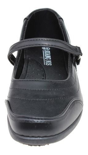 Zapato Escolar Para Hombre Color Negro-2