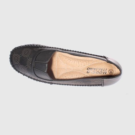 Mocasín Negro Vía Franca Mujer-4