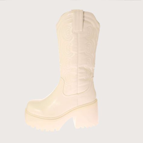 Bota Terraplen Blanco Vía Franca Mujer Art: 5XZN584BBEIGE-1