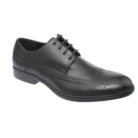 Zapato Formal Negro Vía Franca Hombre-0