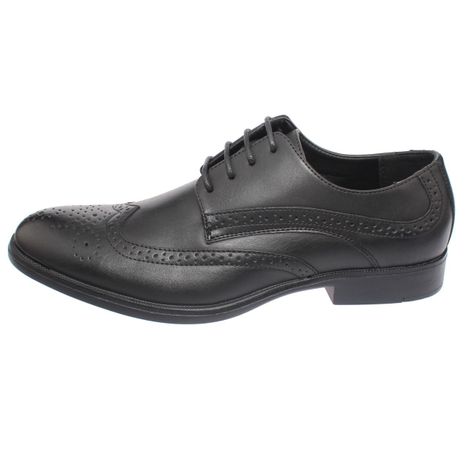 Zapato Formal Negro Vía Franca Hombre-3