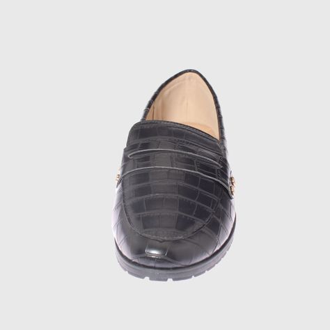 Mocasín Negro Vía Franca Mujer-2