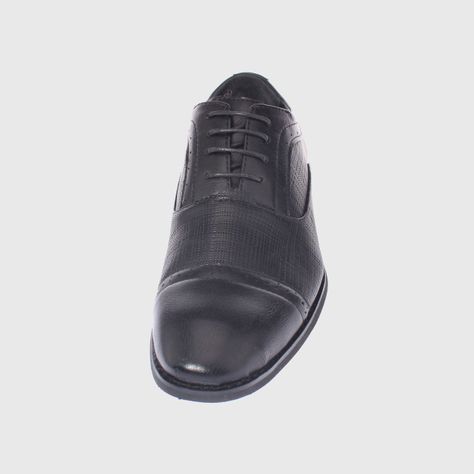 Zapato Vestir Negro Vía Franca Hombre-2