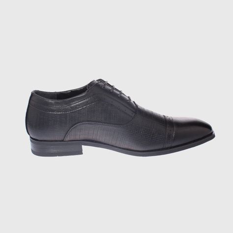 Zapato Vestir Negro Vía Franca Hombre-3