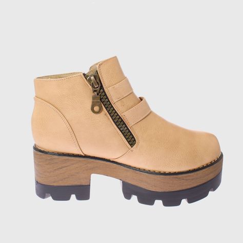 Botín Terraplen Beige Vía Franca Mujer-3