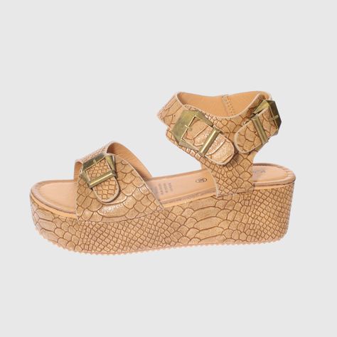 Sandalia plataforma Croco Aragona Vía Franca Mujer-1