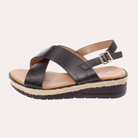 Sandalia Negro Vía Franca Mujer Art: 52110B31104BLACK-1