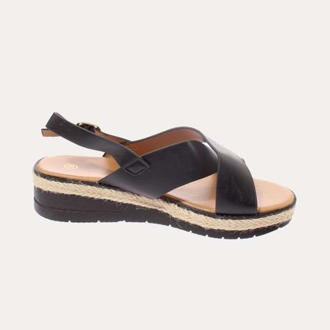 Sandalia Negro Vía Franca Mujer Art: 52110B31104BLACK-3