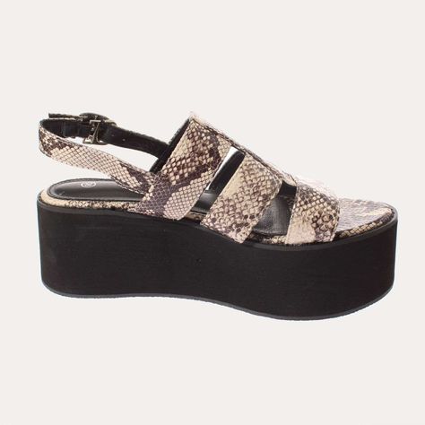Sandalia Plataforma Negro Vía Franca Mujer Art: 52109B30895BLACK-3