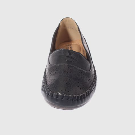 Mocasín Negro Vía Franca Mujer-2