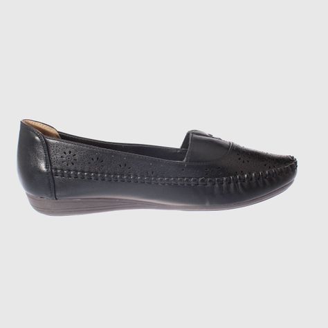 Mocasín Negro Vía Franca Mujer-3