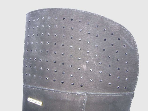 Bota Cuero Negro Vía Franca Mujer-4