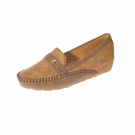 Mocasín Confort Camel Vía Franca Mujer-0