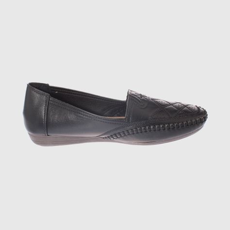 Mocasín Negro Vía Franca Mujer-3