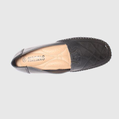 Mocasín Negro Vía Franca Mujer-5