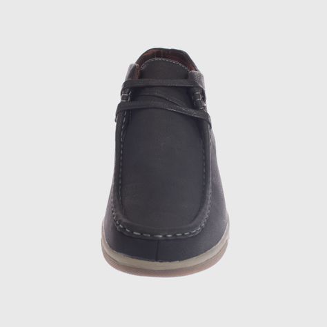 Zapato Caña Negro Vía Franca Hombre-1