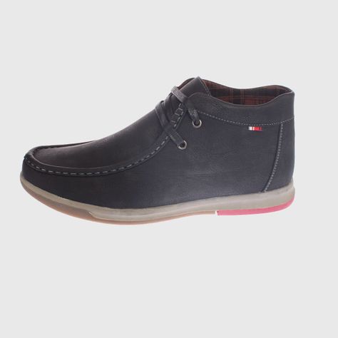 Zapato Caña Negro Vía Franca Hombre-4