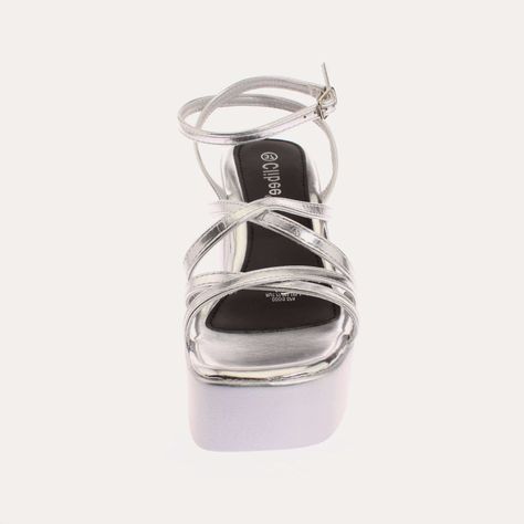 Sandalia Plataforma Negro Vía Franca Mujer Art: 5K5SILVERY-2