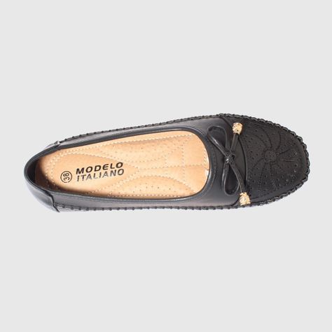 Mocasín Negro Vía Franca Mujer-2