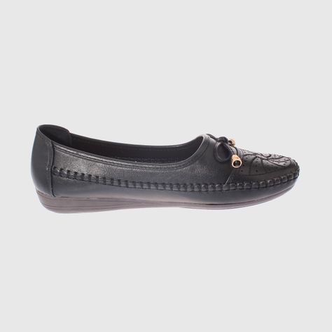 Mocasín Negro Vía Franca Mujer-3