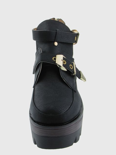 Botin Verano Negro Vía franca Mujer-2