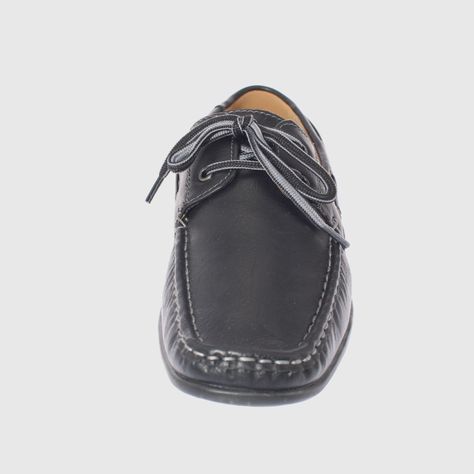 Zapato Negro Vía Franca Hombre-1