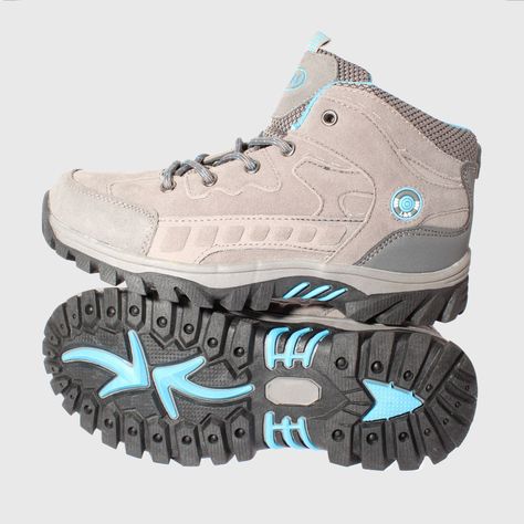 Zapatilla Outdoor Gris/azul Vía Franca Mujer-3