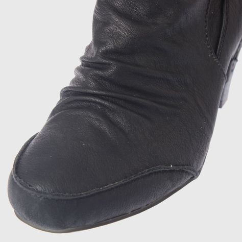 Bota Taco Negro Vía franca Mujer-4
