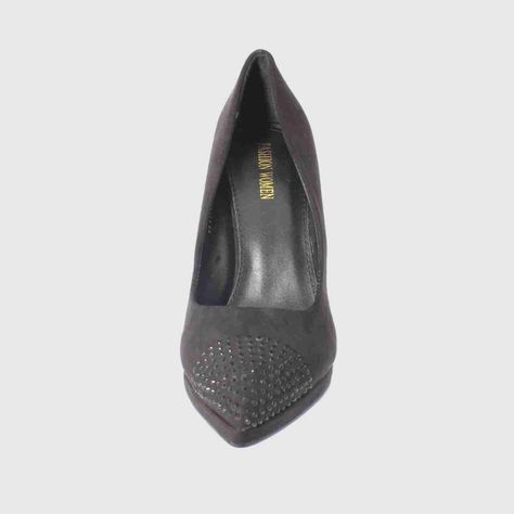 Zapato Taco Negro Vía Franca Mujer-2