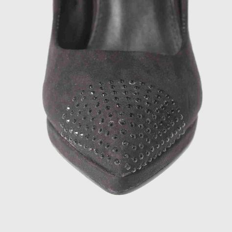 Zapato Taco Negro Vía Franca Mujer-4