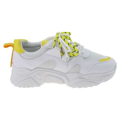 Zapatilla Blanco/Amarillo Vía Franca Mujer-1