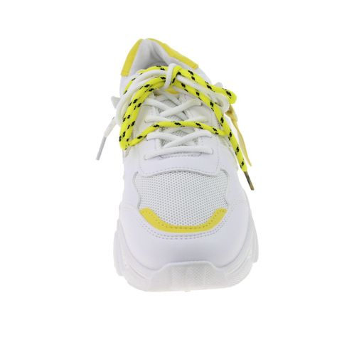 Zapatilla Blanco/Amarillo Vía Franca Mujer-3