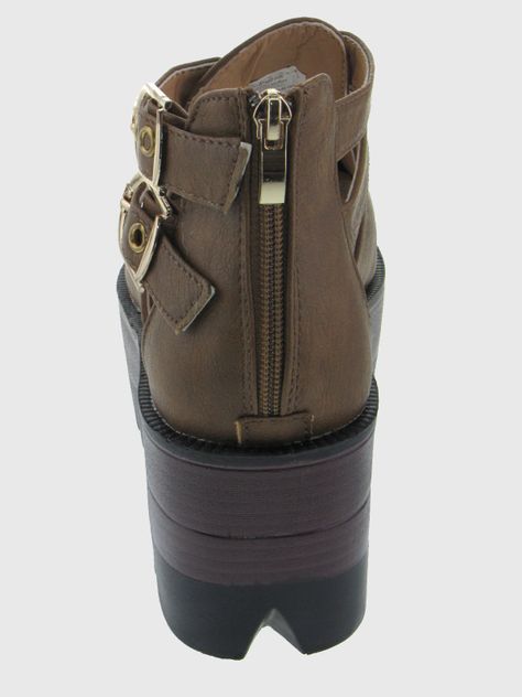 Botin Verano Camel Vía franca Mujer-4