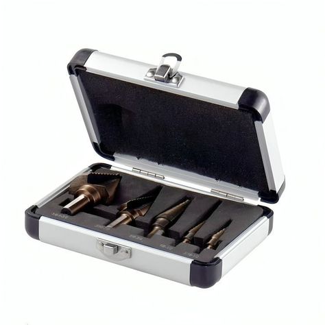 Brocas Conicas Paso A Paso Cobalto + Maleta-1