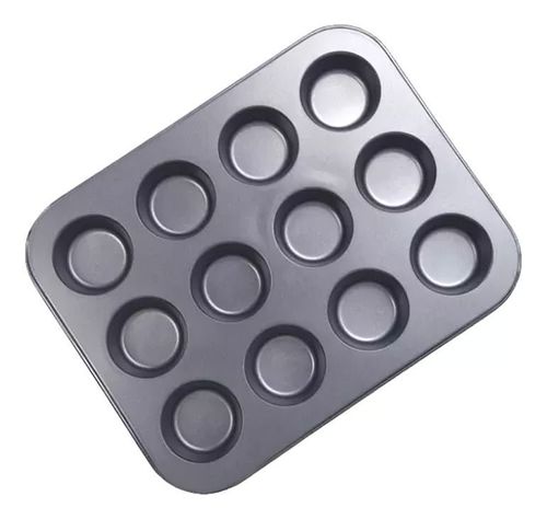 MOLDE 12 MUFFIN 34.8X26.4X3CM ACERO ORIO-0