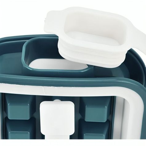 Bandeja de cubitos de hielo de silicona de 18 congelados-2