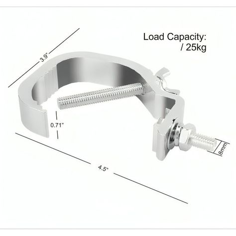 Clamp Soporte Abrazadera De Aluminio Para Ilumincacion-1