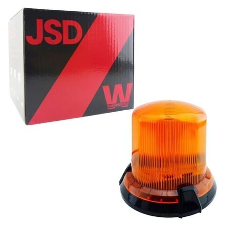 Baliza LED Imán 90 LED Giro 12-24V Amb/Az Ambar-1
