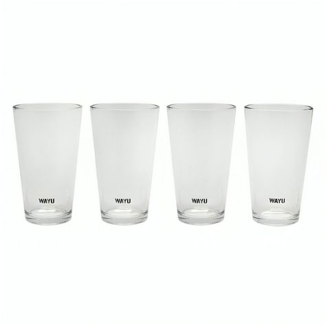SET 4 VASOS VIDRIO WAYU-0