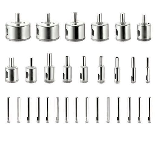Brocas Copa Para Cerámicos Mármol Vidrio Piedra 28 Pz 6-50mm-1