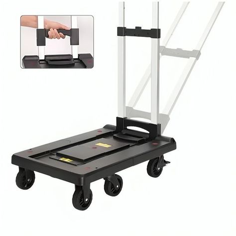 Carro Plegable De Carga Aluminio Tipo Yegua 70 Kilos Máximo-2