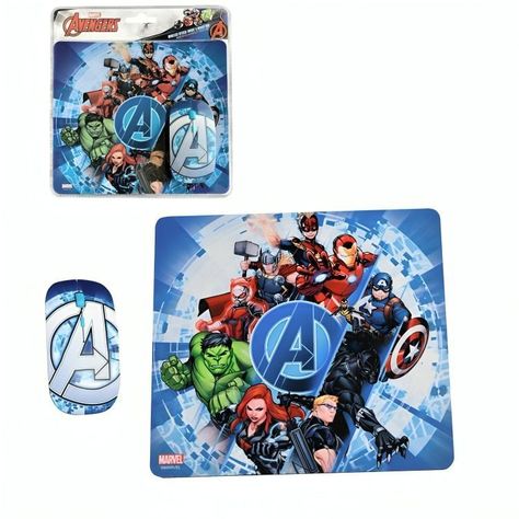  MOUSE INALAMBRICO Y MOUSE PAD AVENGERS 2-2
