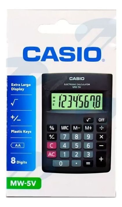Calculadora CASIO 8 diguitos MW-5V-0