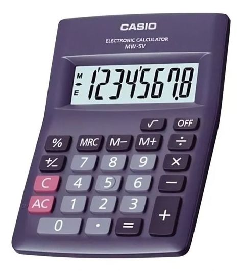Calculadora CASIO 8 diguitos MW-5V-1