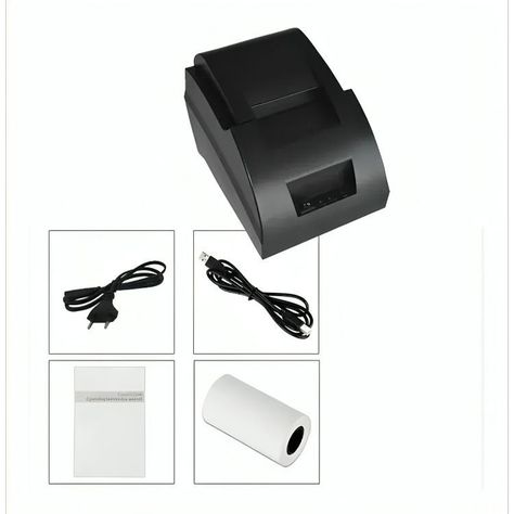 Impresora Térmica Usb Rollo 58mm Rj11 + 1 Rollos Papel-1