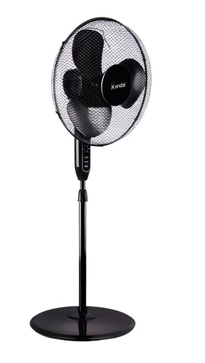 Ventilador Kendal Kfr-16p Control Remoto Pedestal Negro 16p-0