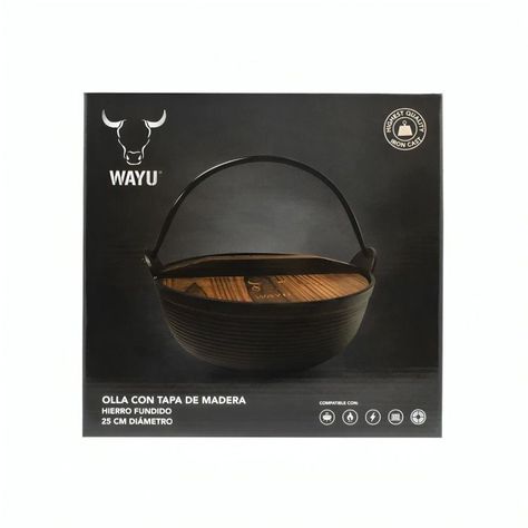 OLLA CON TAPA DE MADERA WAYU IRON CAST-3